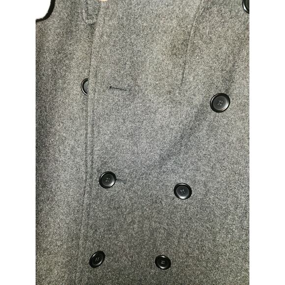 CINTAS MENS GRAY DOUBLE BREASTED WINTER COAT - Picture 3 of 6